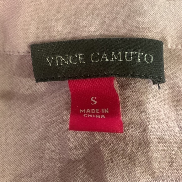 VINCE CAMUTO New With Tags Women's Ruffle Sleeve Henley Blouse See Measurements - Picture 5 of 10